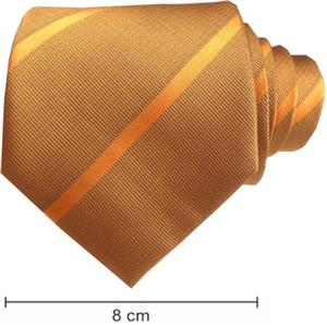 Plain Satin Striped Ties - Copper